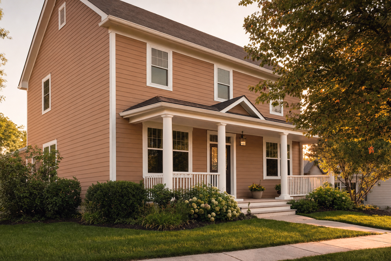 Chestnut Beach by Valspar on exterior