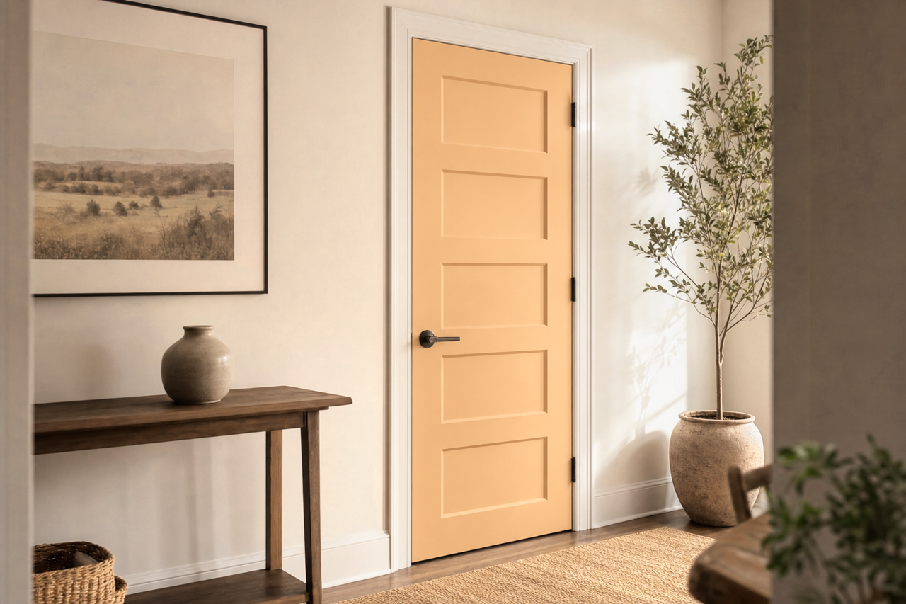 Sun Tan by Valspar on interior-doors
