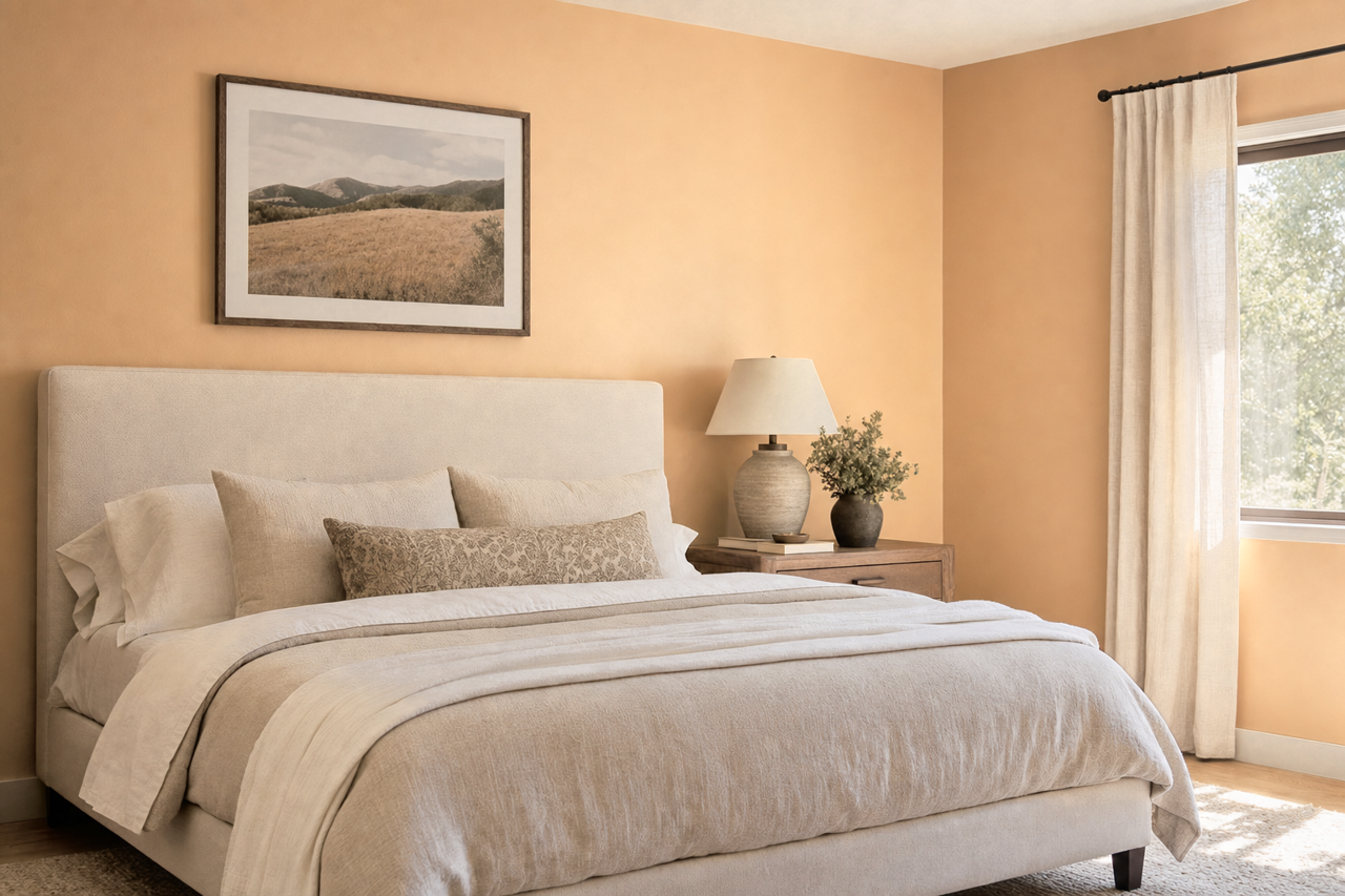 Sun Tan by Valspar on interiors