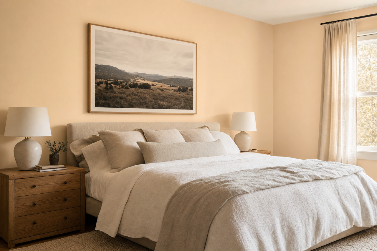 Subtle Blush by Valspar on interiors