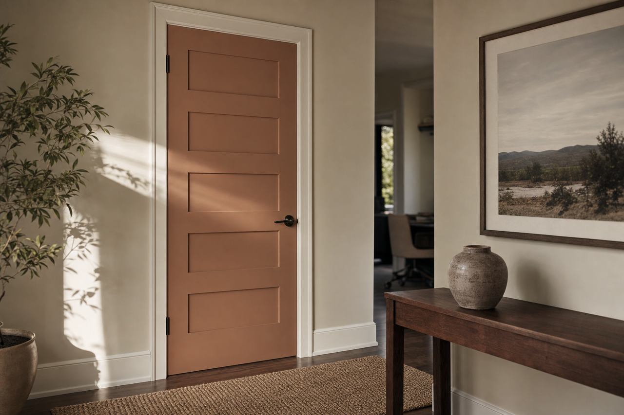Mona's Mane by Valspar on interior-doors