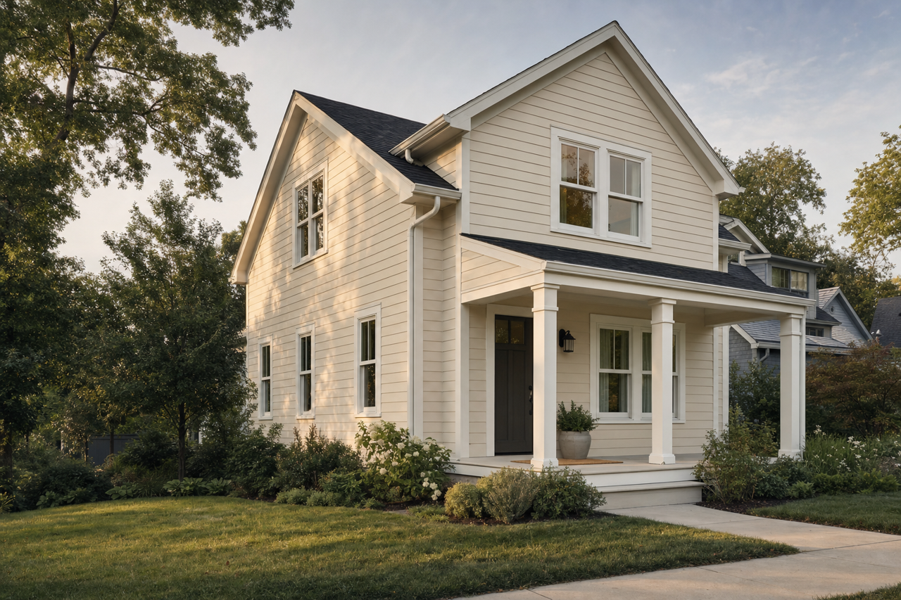 Cream in my Coffee by Valspar on exterior