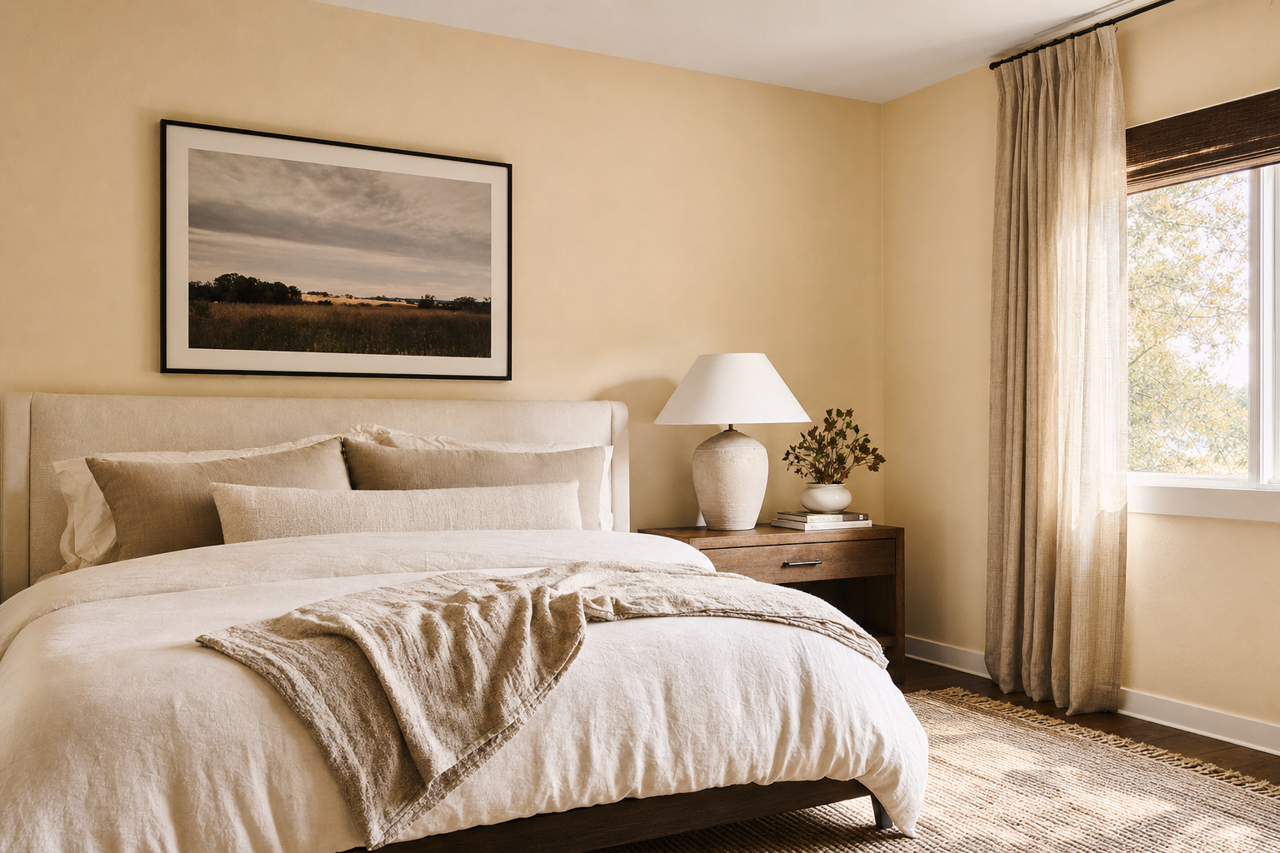 Cream in my Coffee by Valspar on interiors