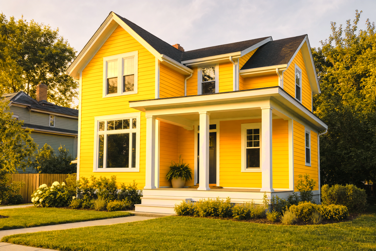 Gold Abundance by Valspar on exterior