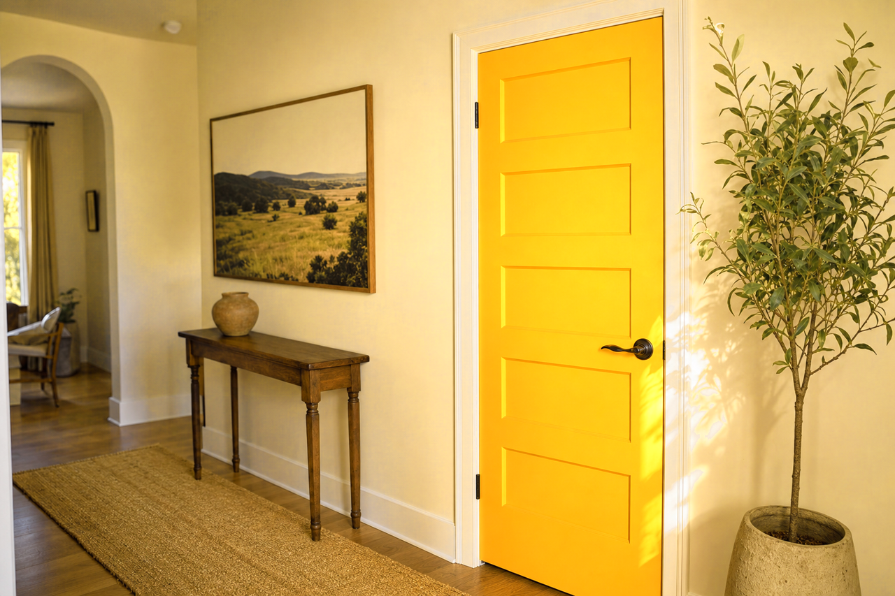 Field of Daisies by Valspar on interior-doors