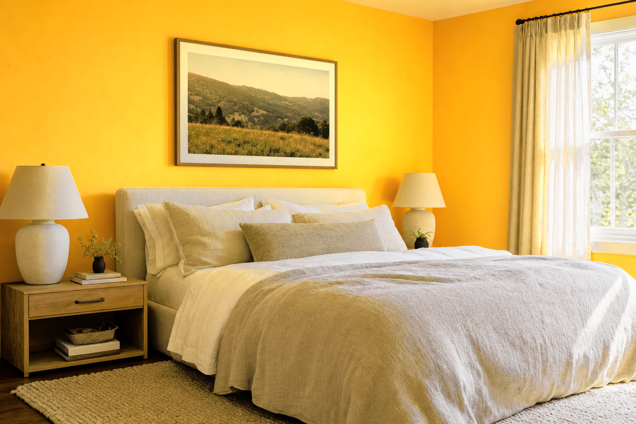Field of Daisies by Valspar on interiors