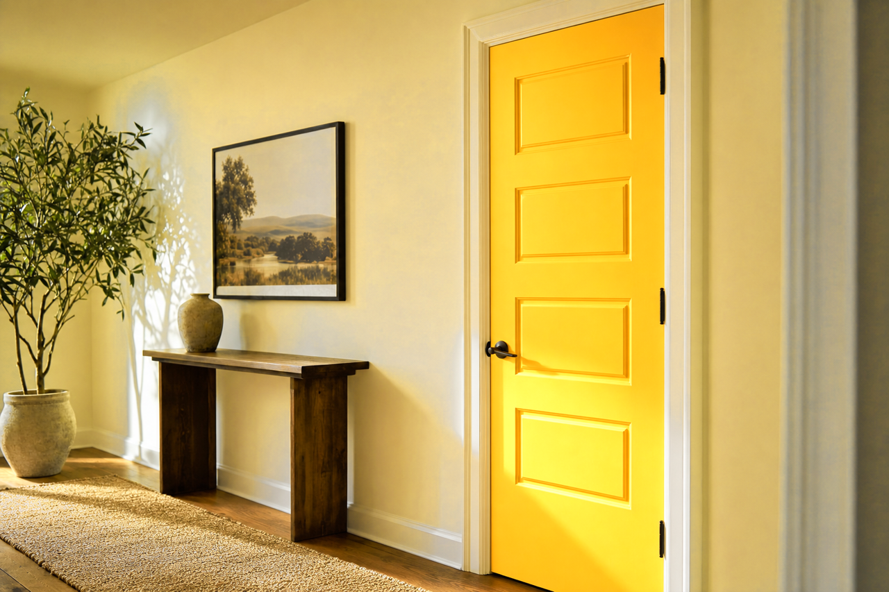 Golden Promise by Valspar on interior-doors