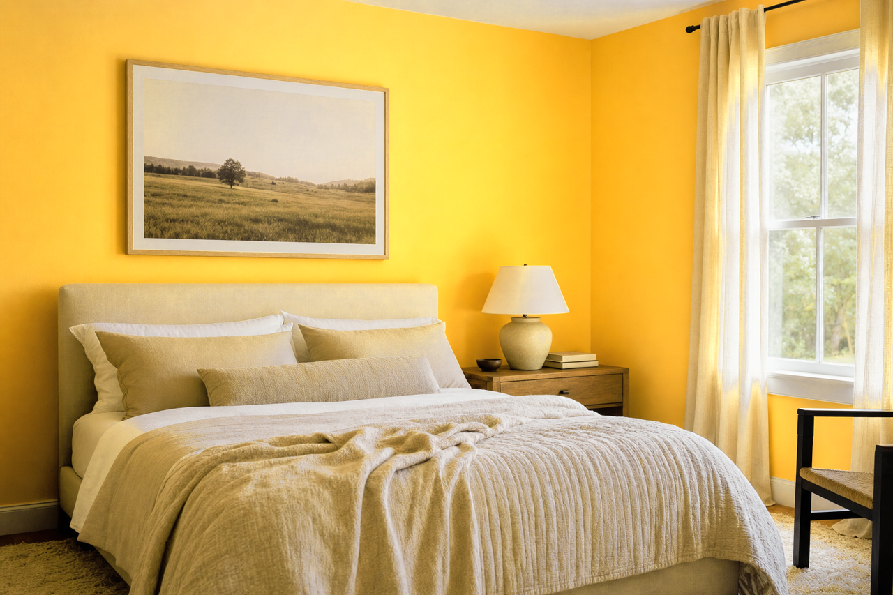 Golden Promise by Valspar on interiors