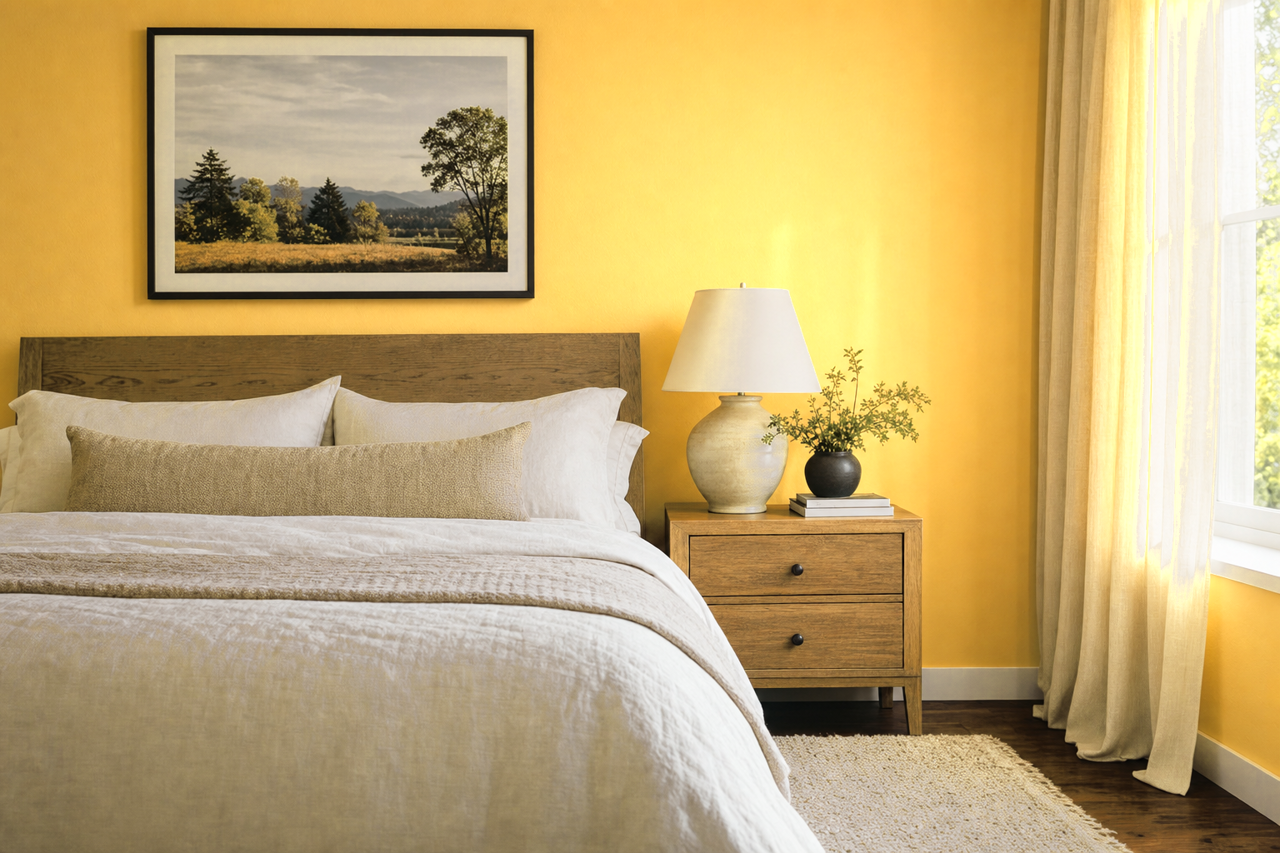 Honey Glaze by Valspar on interiors
