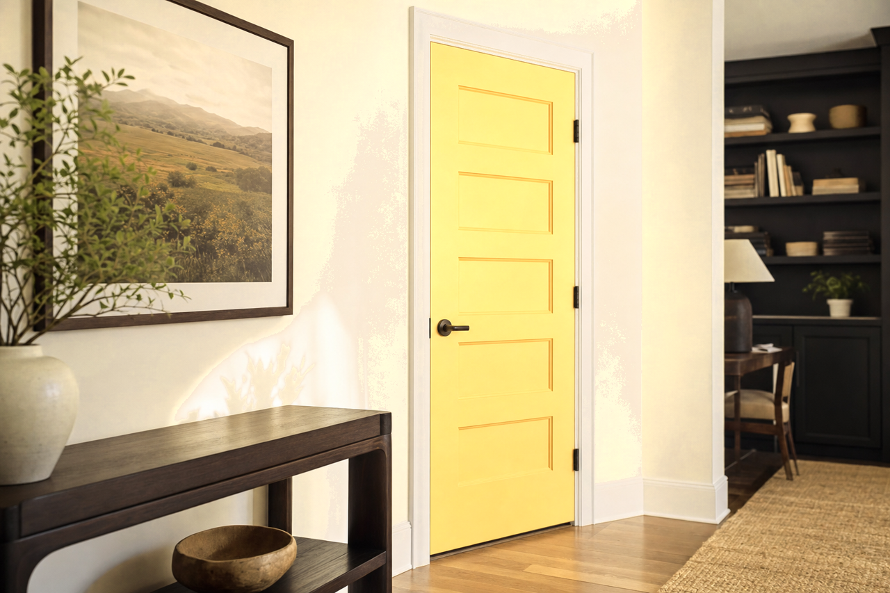 Sunglow by Valspar on interior-doors