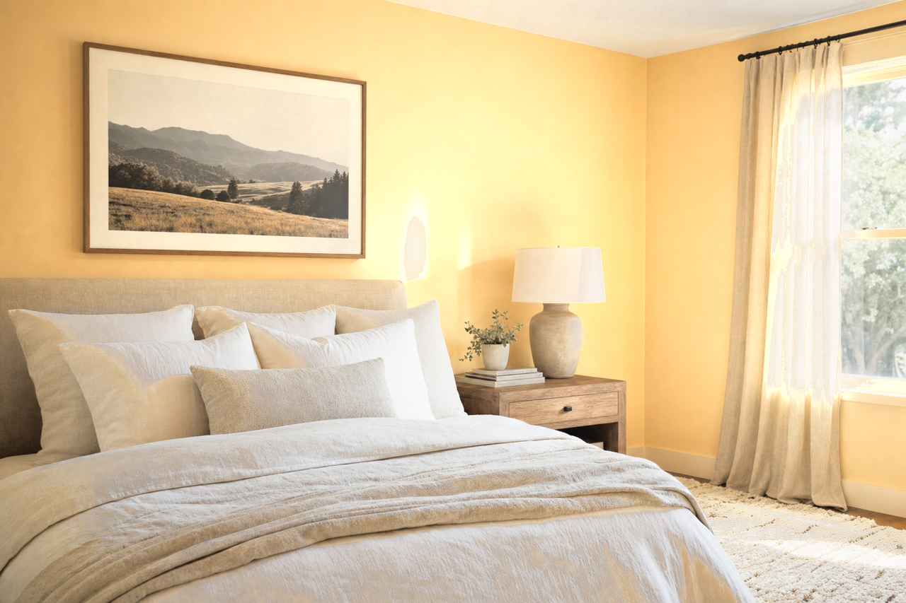 Maple Cream by Valspar on interiors
