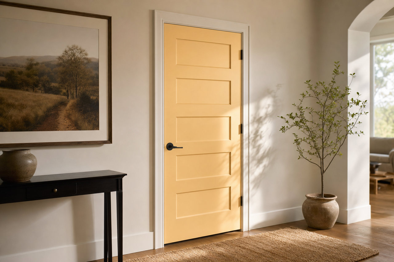 Coconut Scent by Valspar on interior-doors