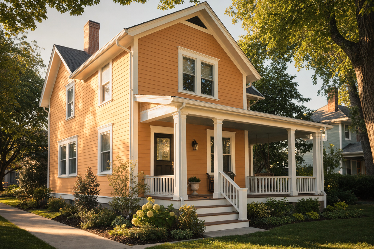 Autumn Spice by Valspar on exterior