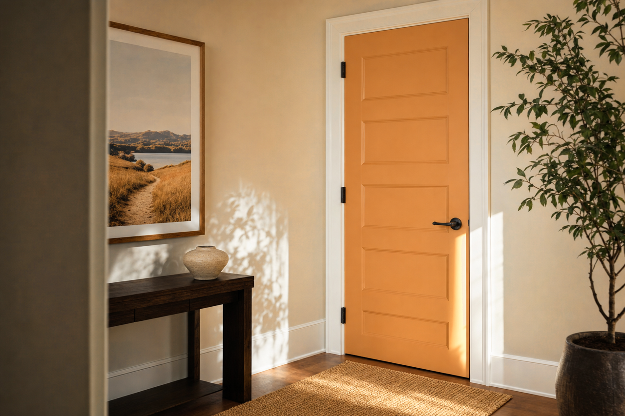 Autumn Spice by Valspar on interior-doors