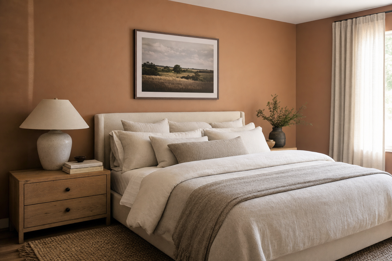 Brilliant Oak by Valspar on interiors