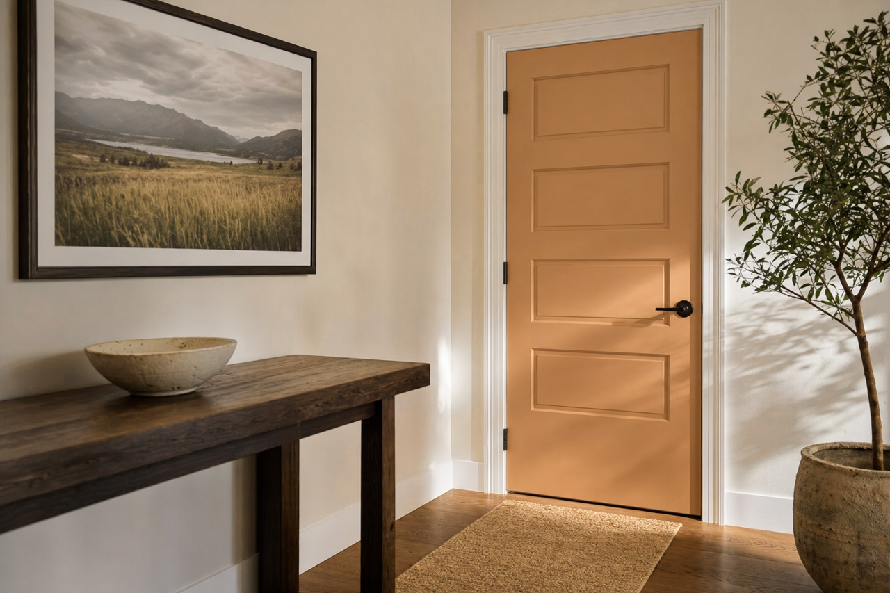 Corner Café by Valspar on interior-doors