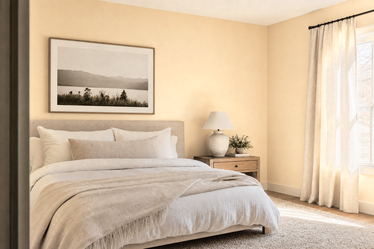 Toasting Tan by Valspar on interiors