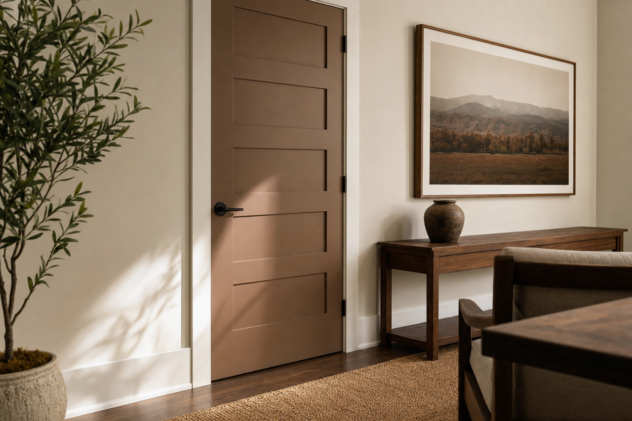 Humboldt Earth by Valspar on interior-doors