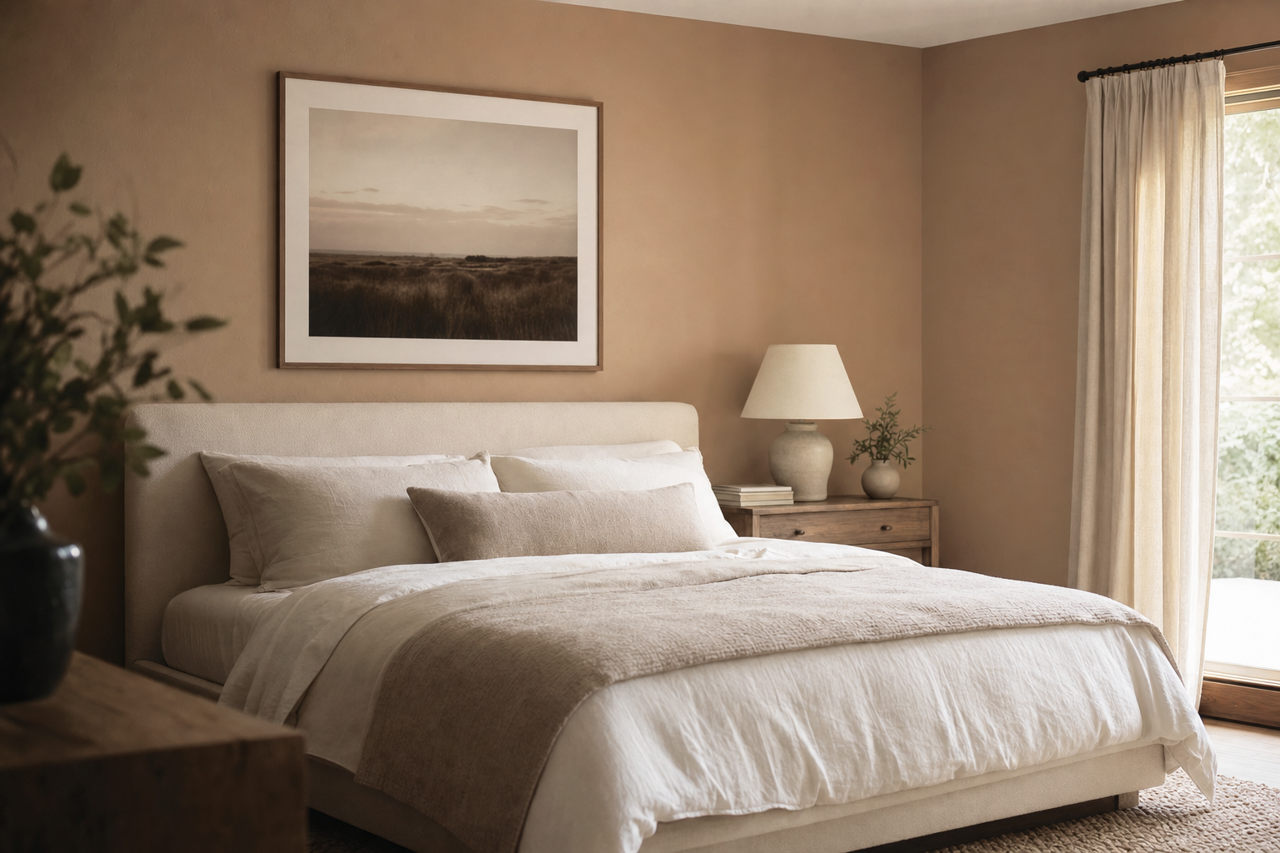 Universal Umber by Valspar on interiors