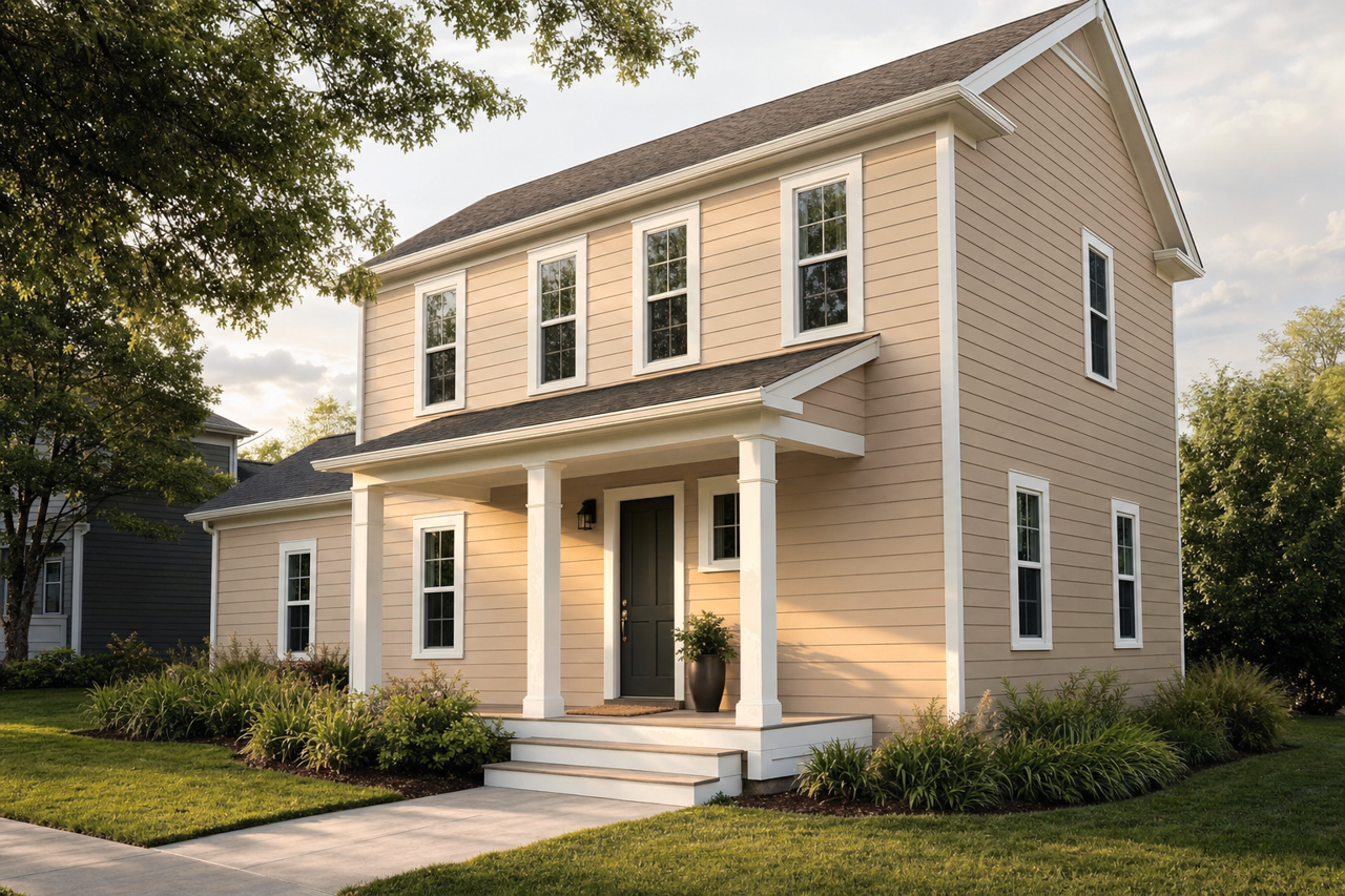 Au Lait Ole by Valspar on exterior