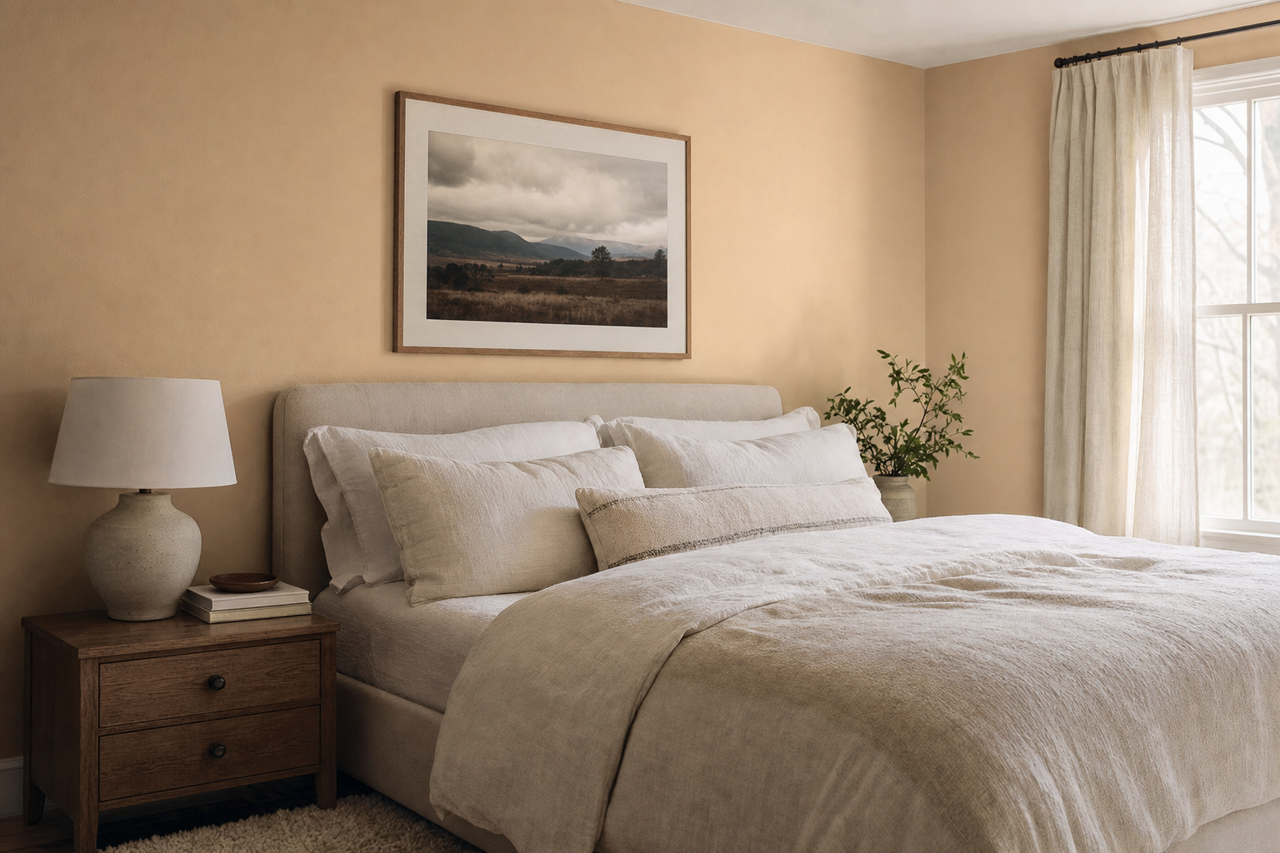 Au Lait Ole by Valspar on interiors