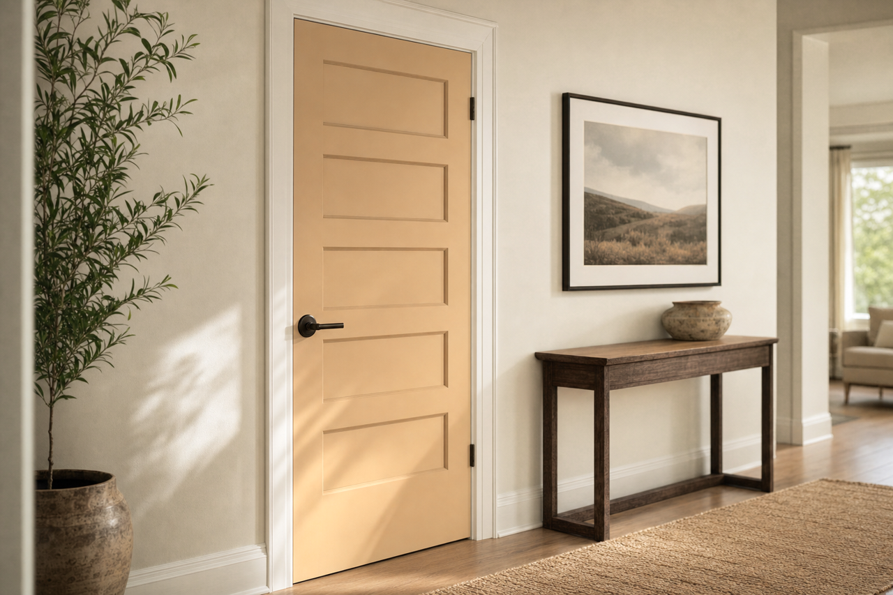 Leatherbound by Valspar on interior-doors