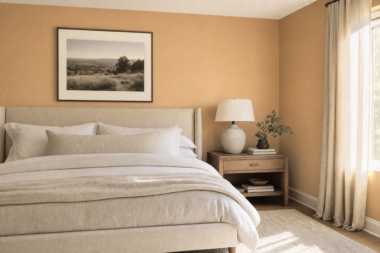 Leatherbound by Valspar on interiors