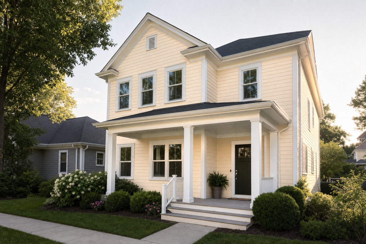 Holmes Cream by Valspar on exterior
