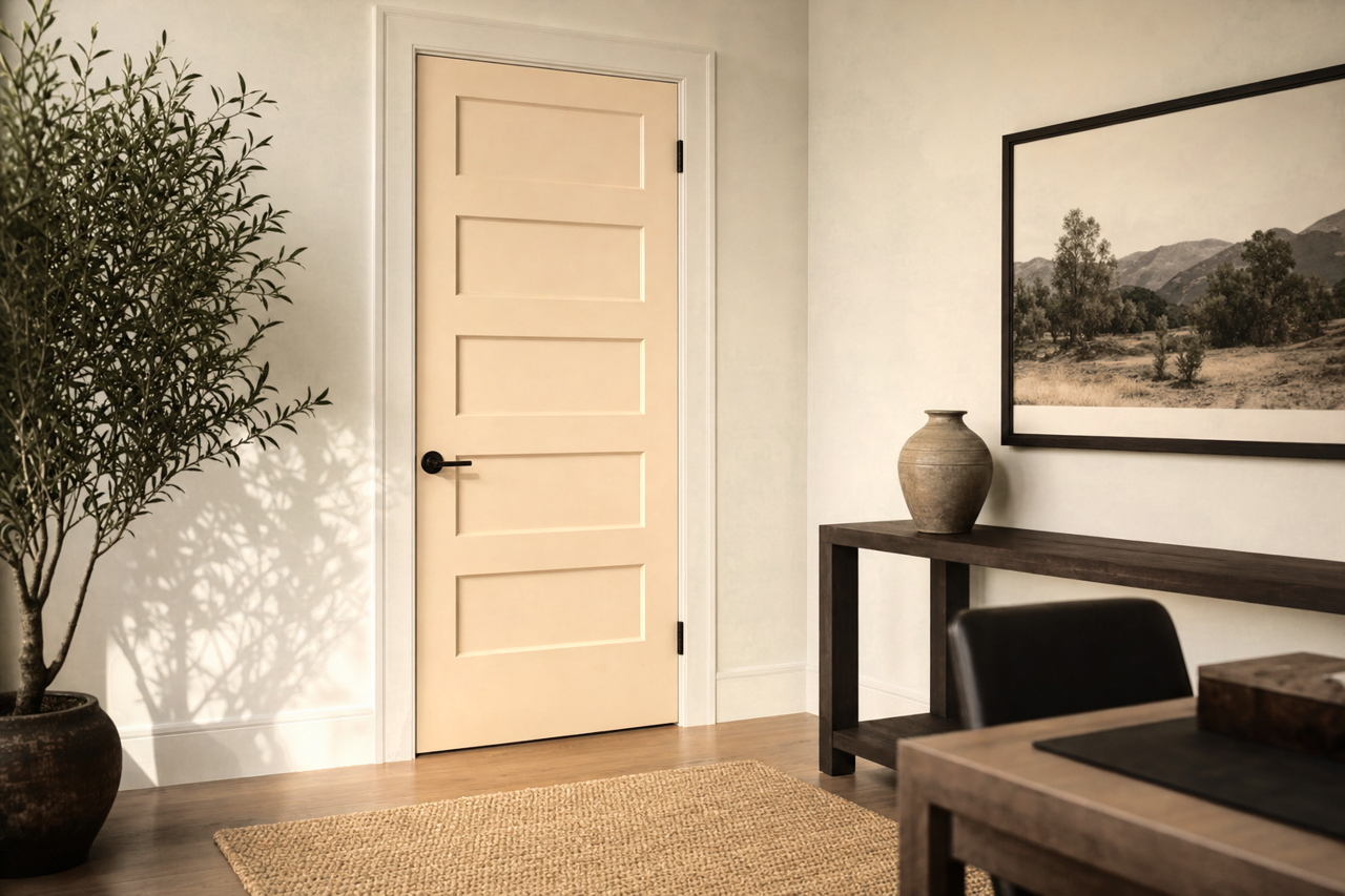Holmes Cream by Valspar on interior-doors