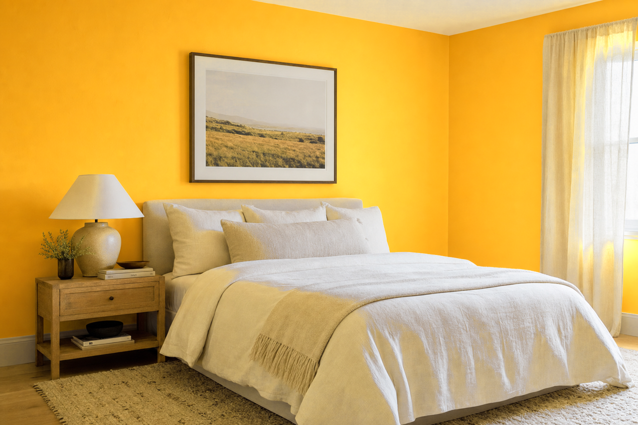 Golden Treasure by Valspar on interiors