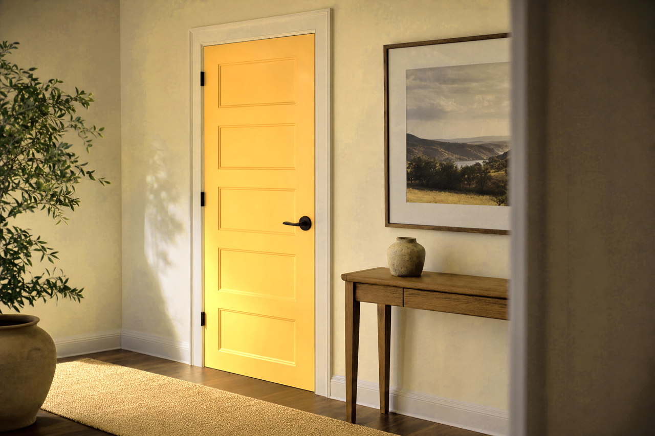 Summer Wheat by Valspar on interior-doors