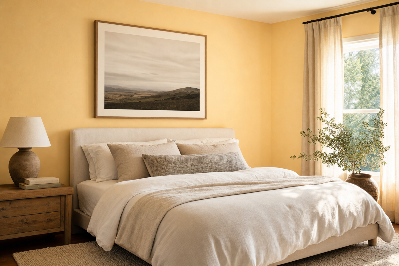 Coconut Cream by Valspar on interiors
