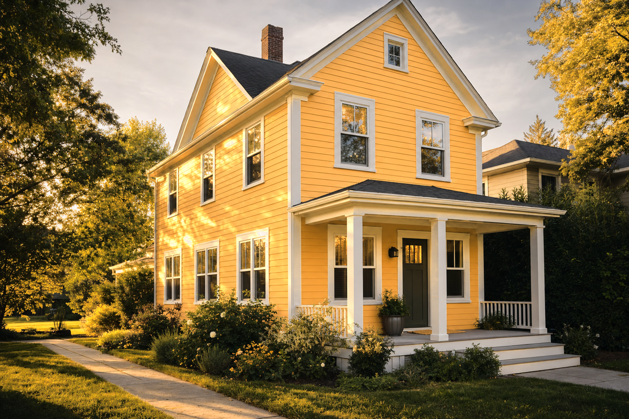 Golden Moon by Valspar on exterior
