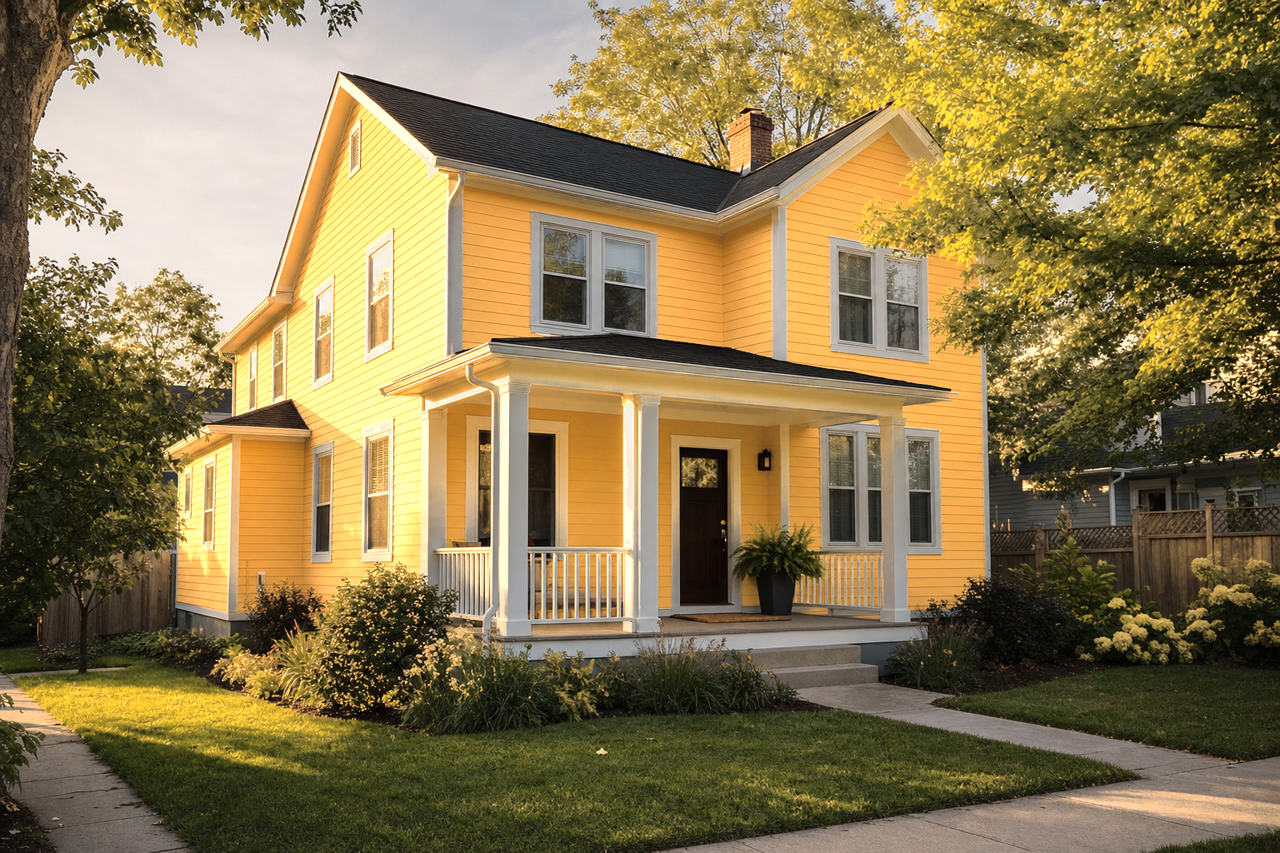 Maple Taffy by Valspar on exterior