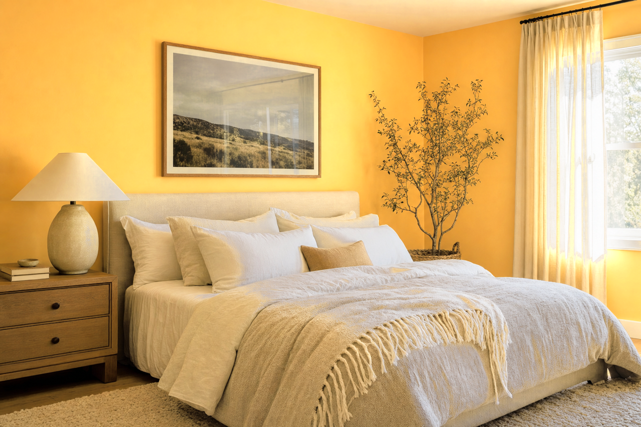 Maple Taffy by Valspar on interiors