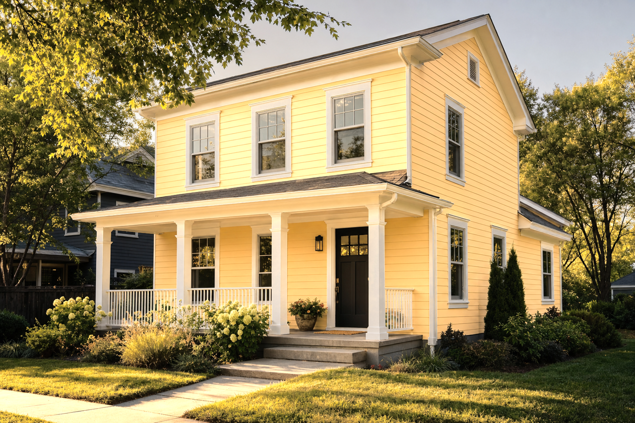 Brushed Almond by Valspar on exterior