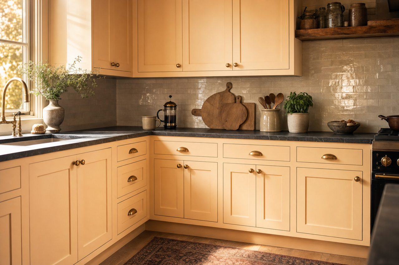 Pretty Pretty Picture by Valspar on cabinets
