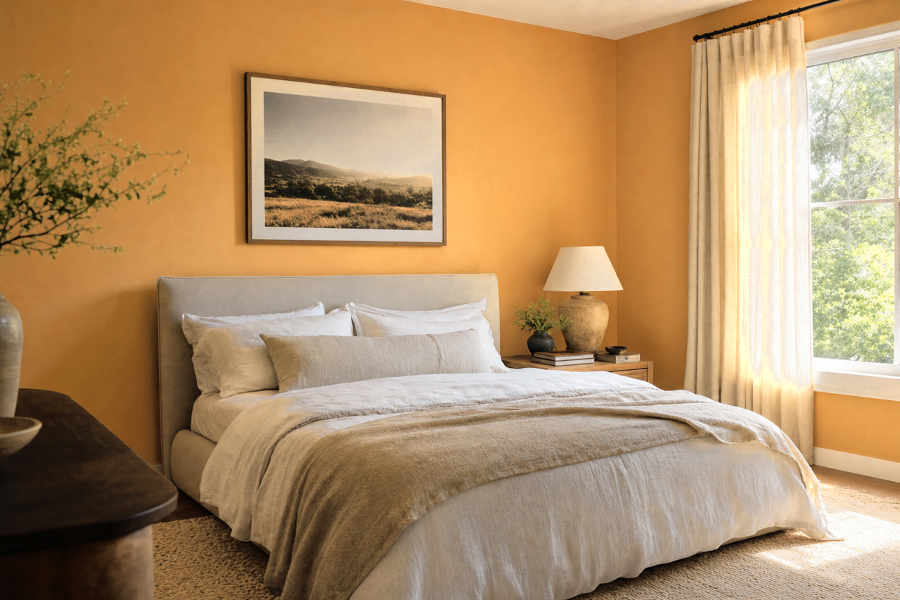 Safari Sun by Valspar on interiors