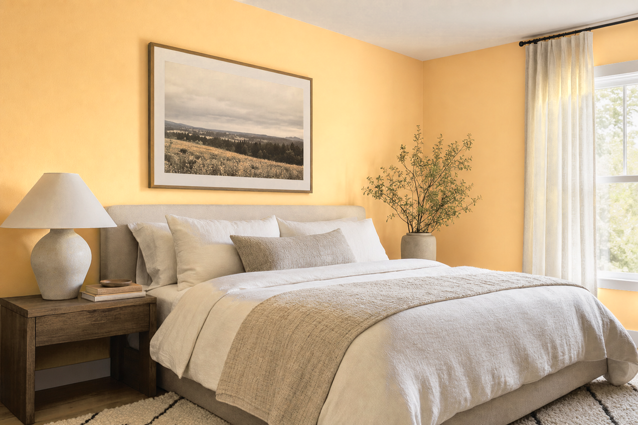Delightful Moon by Valspar on interiors