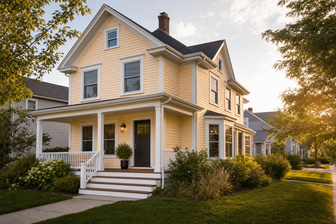 Evening Sun by Valspar on exterior