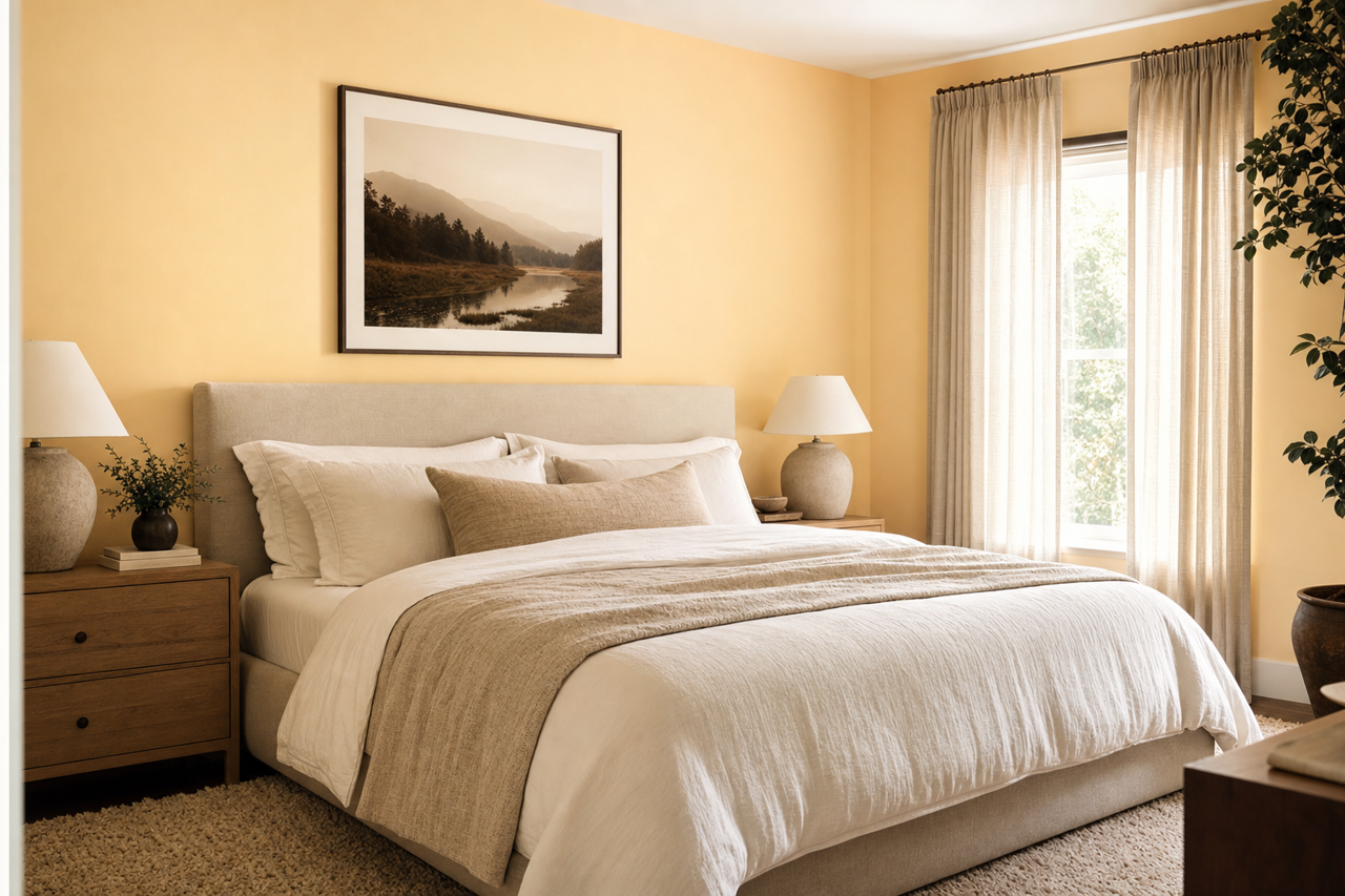 Evening Sun by Valspar on interiors