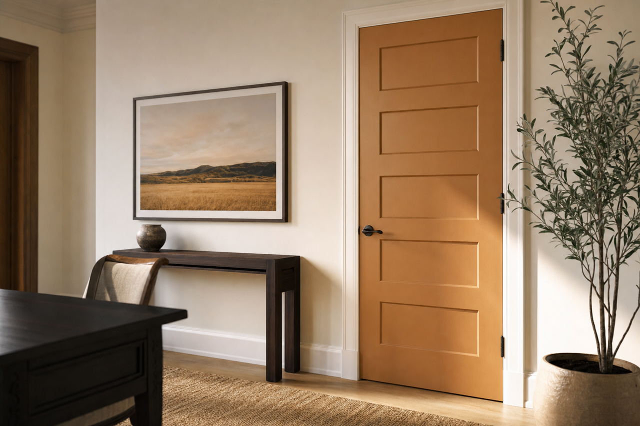 Praline Cake by Valspar on interior-doors