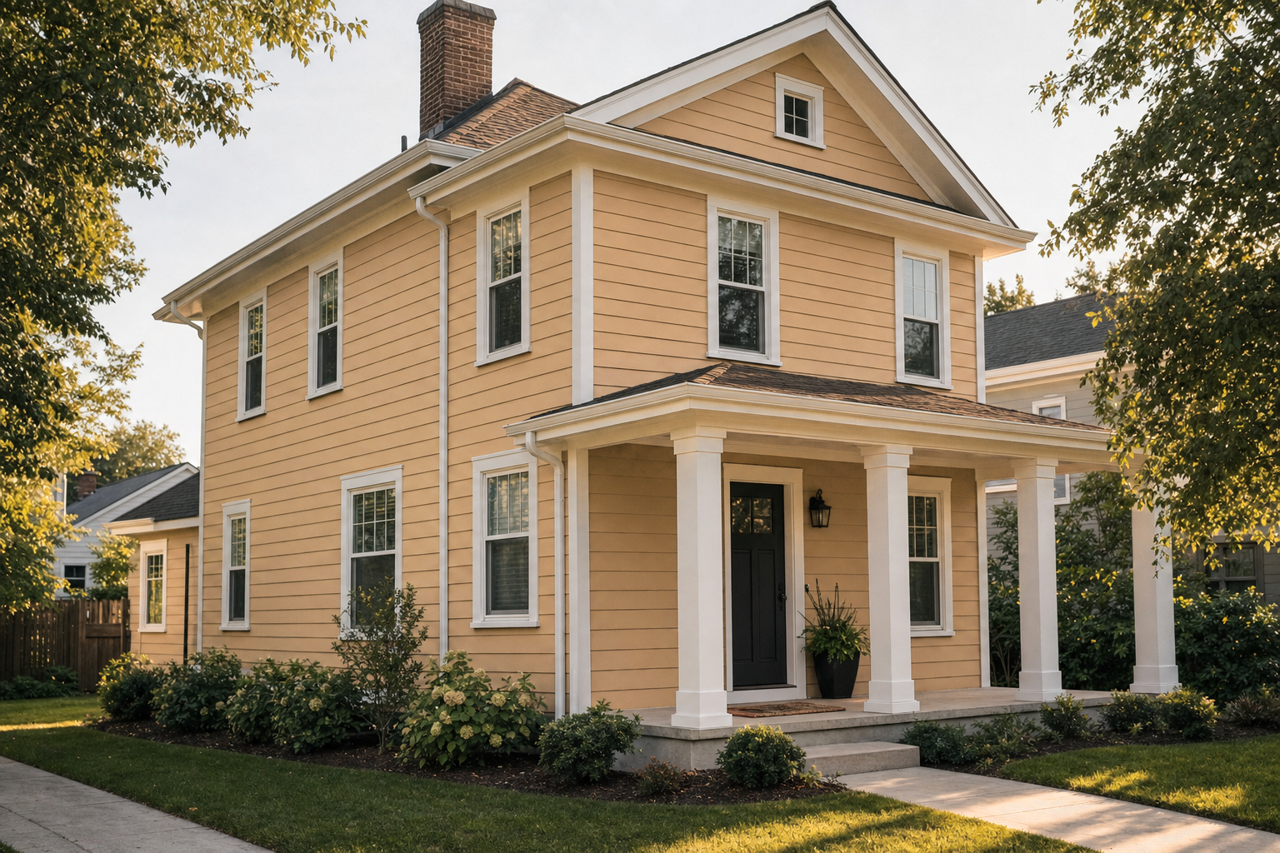 Lariat Tan by Valspar on exterior