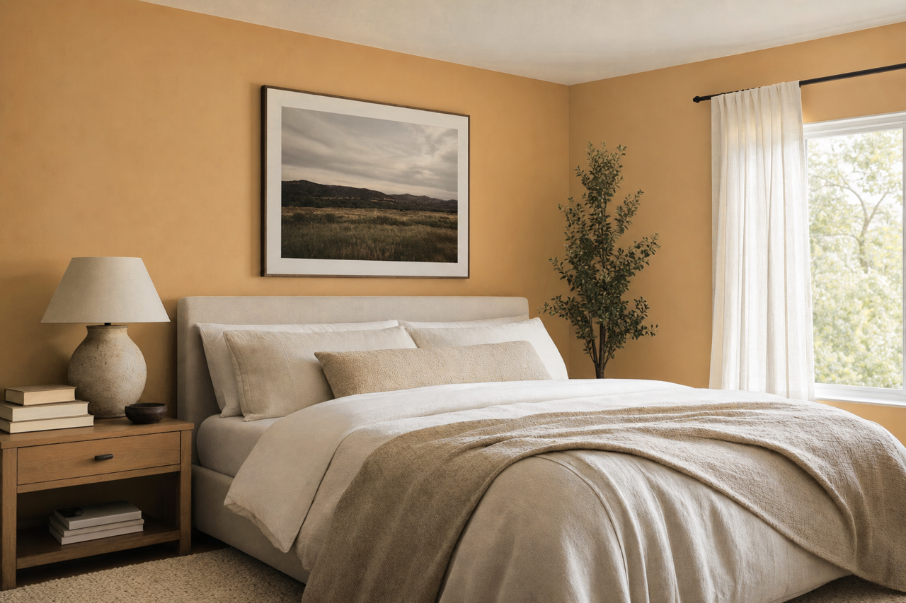 Lariat Tan by Valspar on interiors