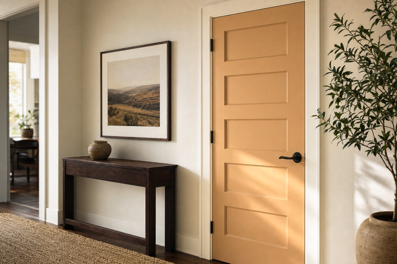 Buckskin Pony by Valspar on interior-doors