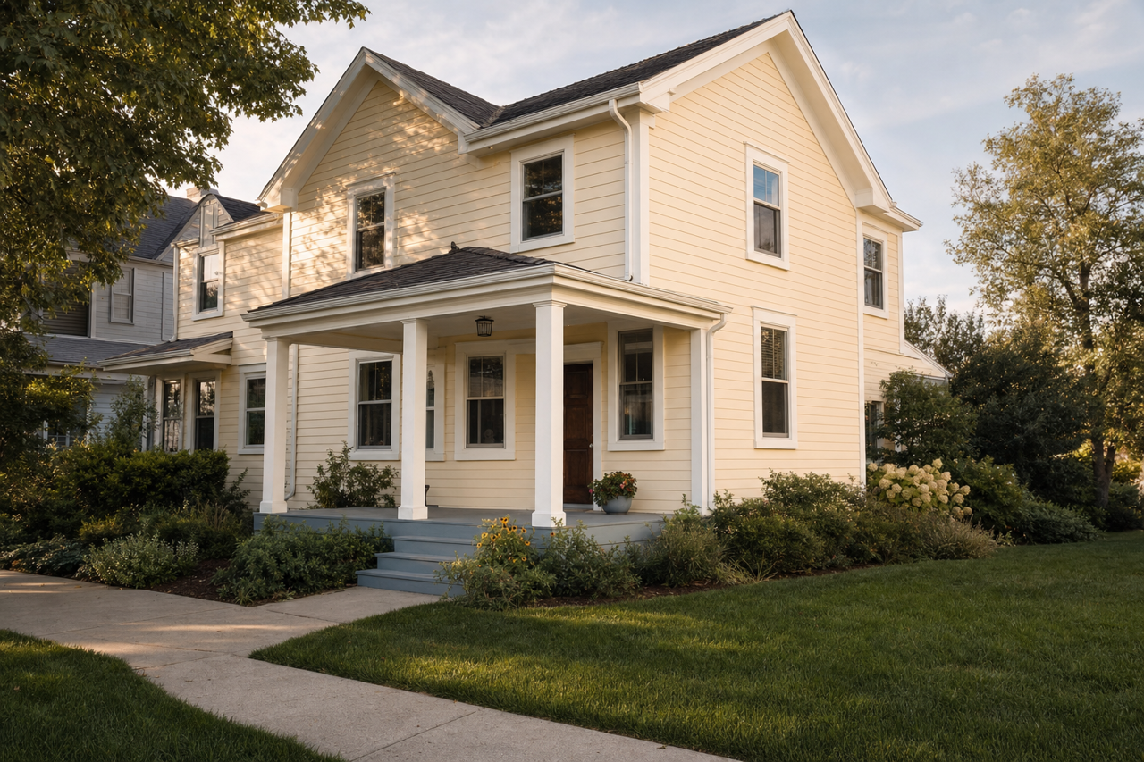 Estate Vanilla by Valspar on exterior