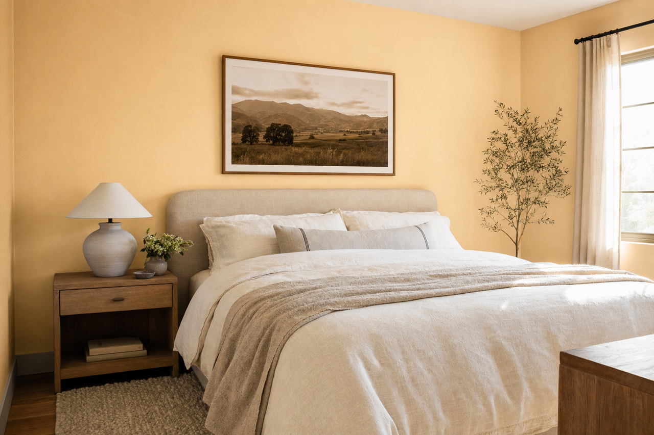 Estate Vanilla by Valspar on interiors