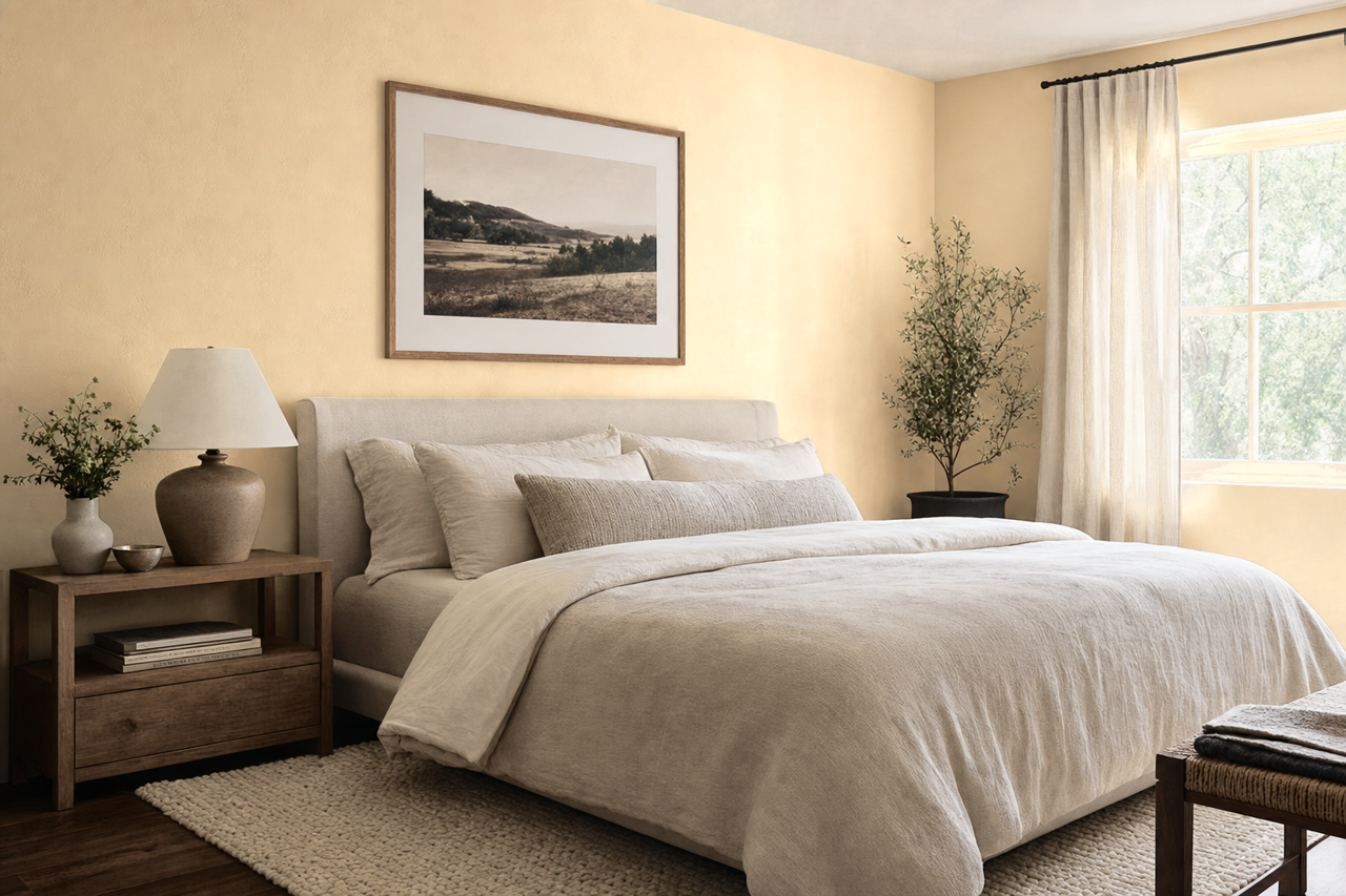 Gardenia by Valspar on interiors
