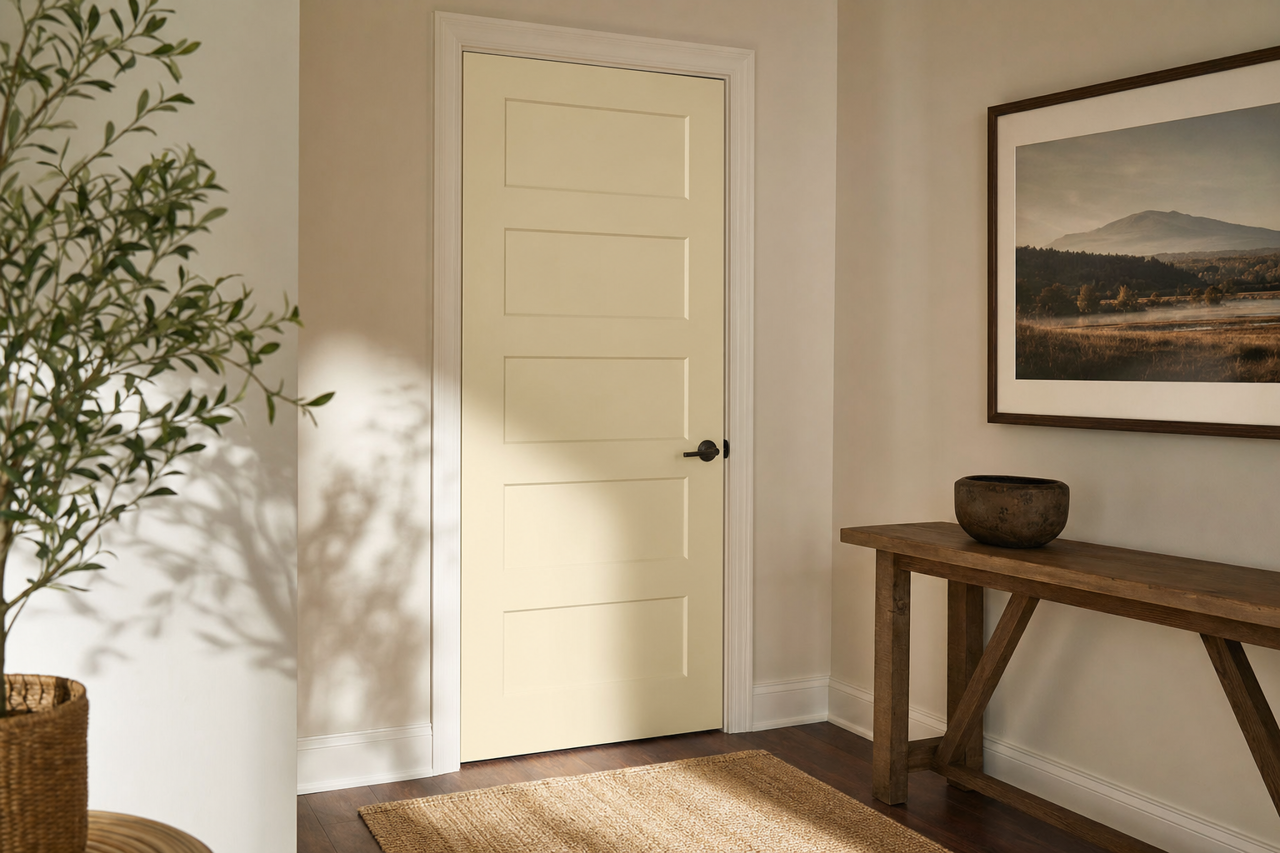 Summer Linen by Valspar on interior-doors