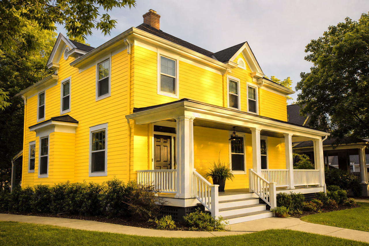 Golden Delight by Valspar on exterior